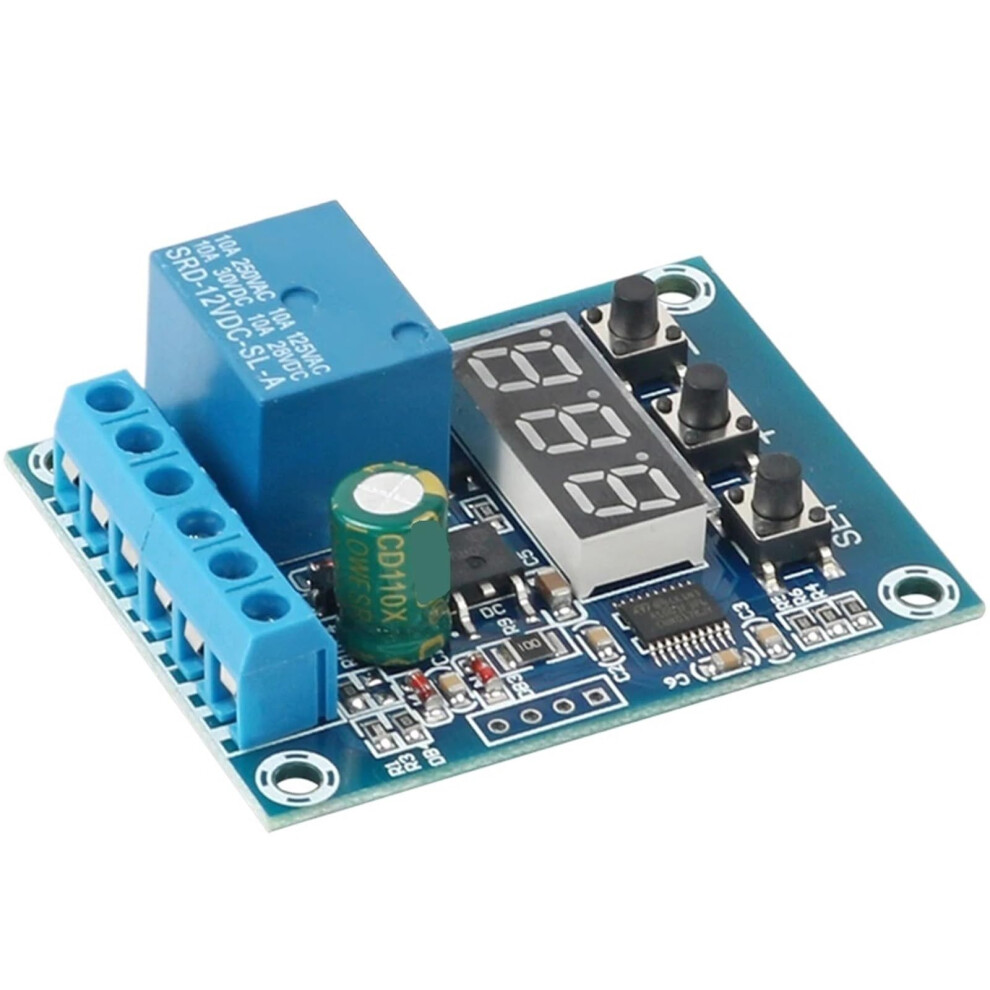 Dc 9V 12V 24V Digital Voltage Control Relay Module Relay Switch Control Board Module Led Voltmeter Charging Discharge Monitor(9V) 9323874043746