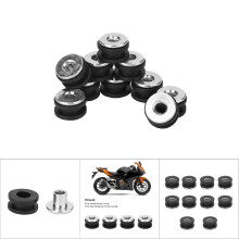 10 Stück Motorrad Gummidurchführungsset für Verkleidungen, Kologe und Karosserieteile