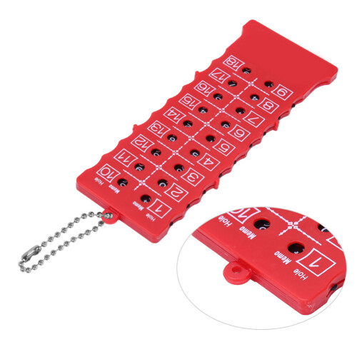 ABS Plastic Portable Golf Scoreboard 18 Holes Red Beads String