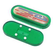 Acryl Brass Push Card Slider Spielzeug – Tragbares Stressabbau-Fidget, 52x20x14mm