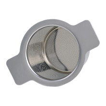Capolavoro per il tè sfuso: infusore per tè in acciaio inox a doppio manico, rete extra fine per un'infusione pura, grande capacità per accogliere