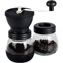 Draagbare koffiemolen, handmatige koffiemolen met keramische dubbele conische maalschijf, handkoffiemolen voor thuis, kamperen en reizen.