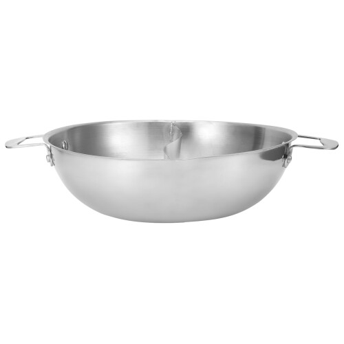 Wok από ανοξείδωτο ατσάλι συμβατό με εστία αερίου με αναστρέψιμο χαλάκι άνεσης, 2
