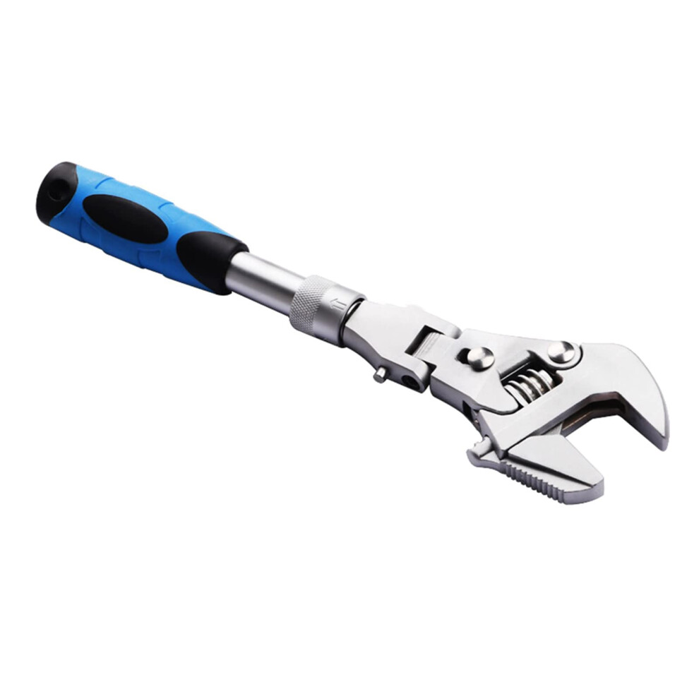 10 Inch Wrench 5 In 1 Adjustable Wrench 180 Degree Folding Spanner Maintenance Manual Tool For Household 9105992161768