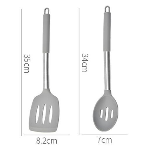Ευέλικτο σετ σπάτουλας σιλικόνης Kitchen Hero, ανθεκτικό στη θερμότητα, μη τοξικό 1