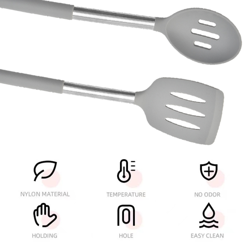 Ευέλικτο σετ σπάτουλας σιλικόνης Kitchen Hero, ανθεκτικό στη θερμότητα, μη τοξικό 2