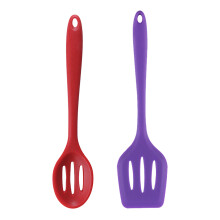 Silikon-Kochlöffel, hitzebeständig, antihaftbeschichtet, ergonomisches Design, Küchenhelfer zum Backen, Rühren, Servieren und Abgießen, Lig