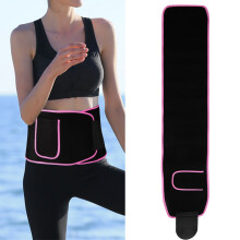Unisex Taille Trainer Gürtel Pink S Nano Silber Schweiß Sauna Wrap zum Abnehmen
