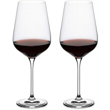 Taças de vinho de cristal, design durável, vidro soprado à mão sem chumbo, transparente e resistente a impactos, perfeitas para vinho Bordeaux e
