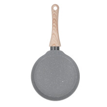 Induction Compatible Crepe Pan, Nonstick Pan with Ergonomic Handle, Swiss Granite Coated Aluminum Skillet for Healthy and Efficient Cooking