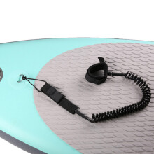 Black TPU Water Sports Surfing Foot Rope 300cm Ankle Traction Strap