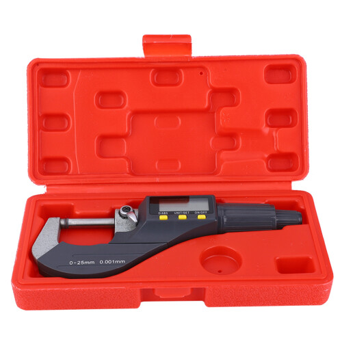 User-Friendly 0-25mm Digital Micrometer 0.001mm Resolution LCD Screen 1