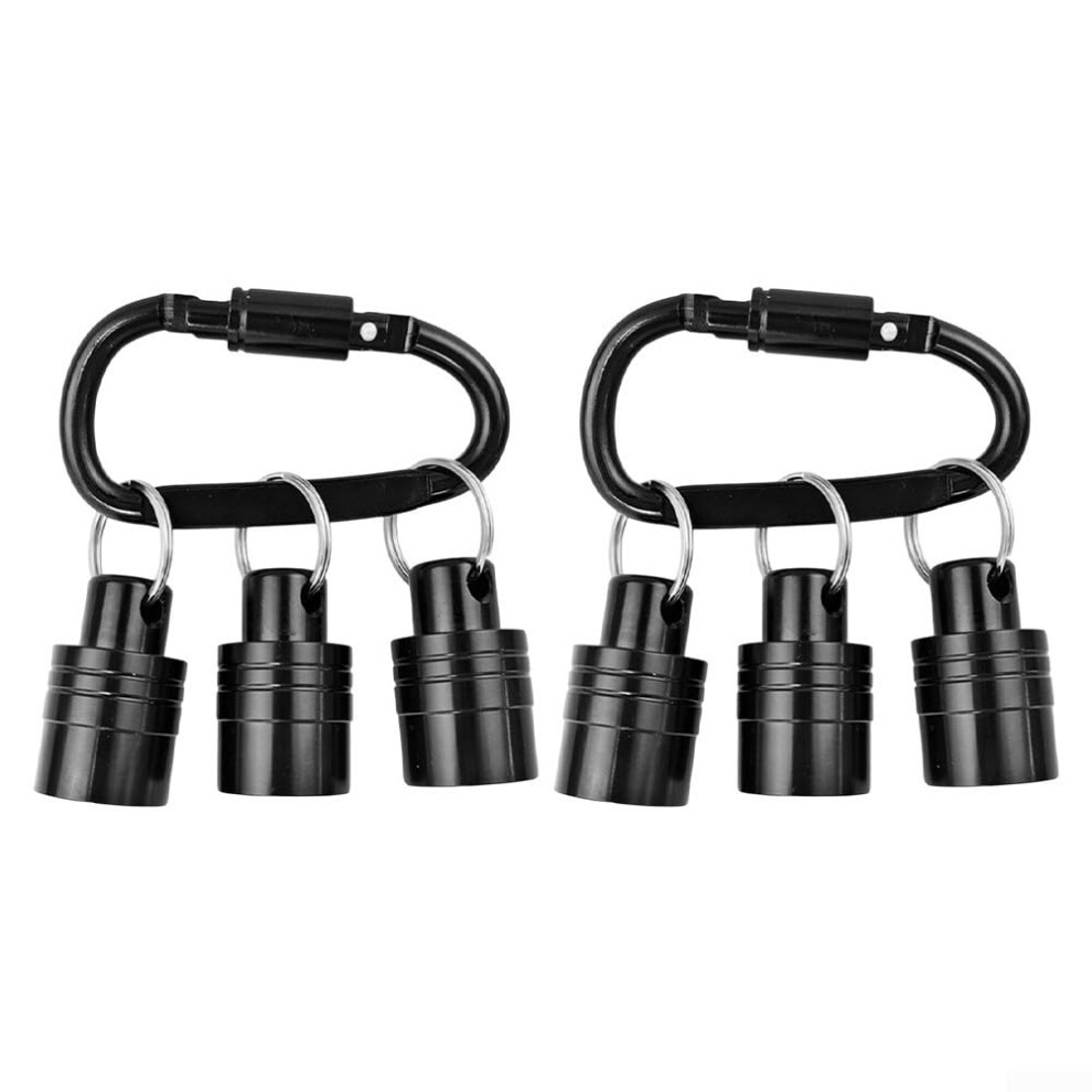 2 Set Shank Screwdriver Bits Holder Extension Bar With Keychain, Aluminium Alloy Hammer Drill Adapter For Shank Bit Storage, Compatible With 9067246820459