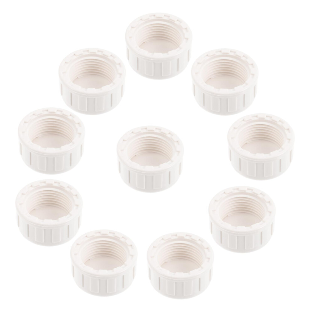 10Pcs Pvc Fitting Sprinkler Plug Coupling Threaded Tubing Connector For Water Supply Plug End Caps Sprinkler Fittings 9339159309551