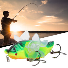 Hard Fish Lure Bionic Cicada 7.5cm with Rotating Propeller & Treble Hook