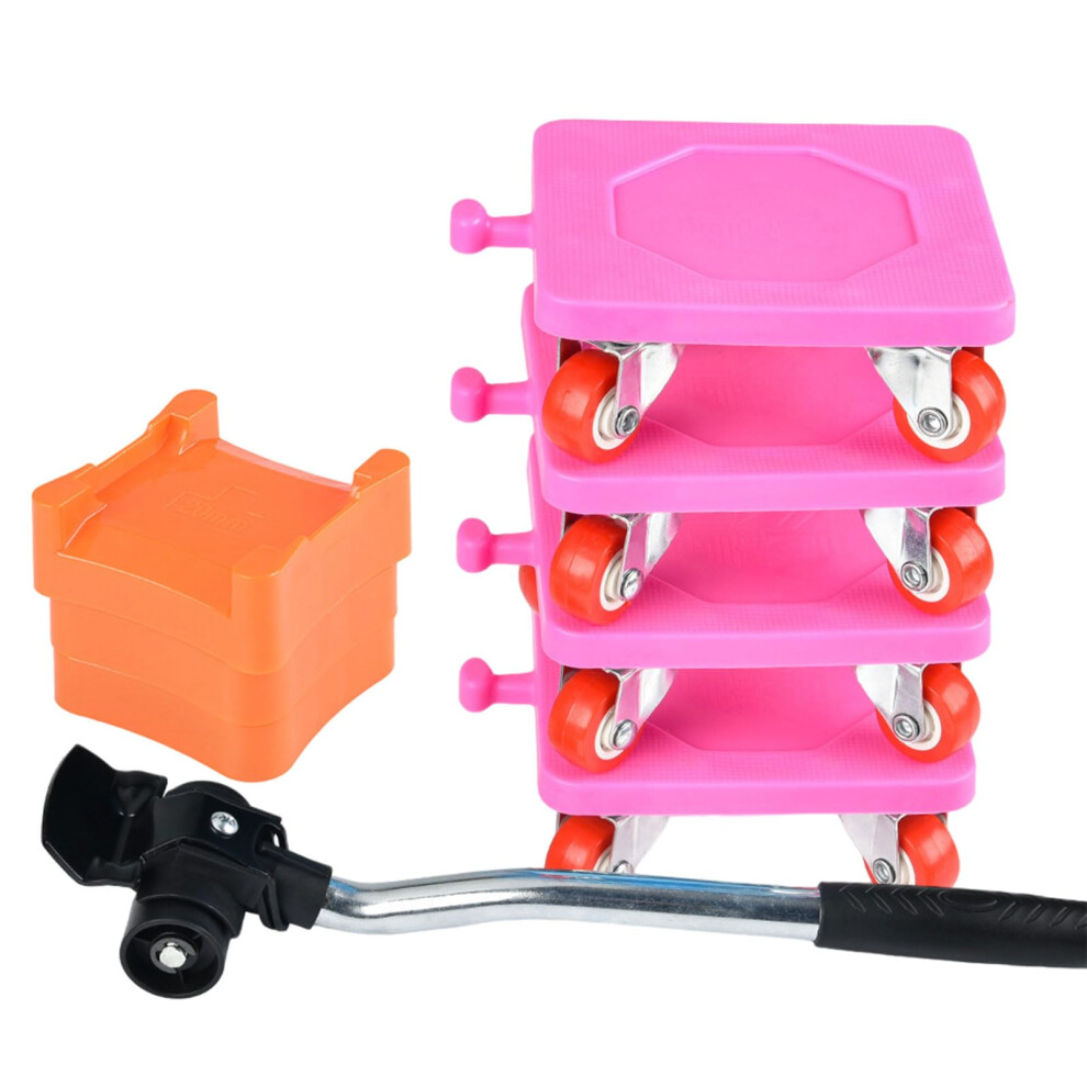 Heavy Duty Furniture Moving Casters Metal 360 Degree Rotates Wheel Multipurpose Furniture Movers For Easy Maneuvering 9067246820411