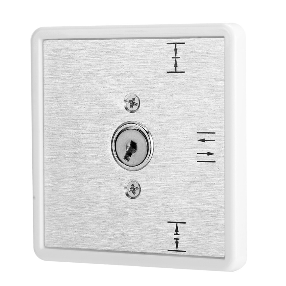 3-Position Aluminum Alloy Key Switch For Automatic Doors, 80X80x45mm 6941362532324