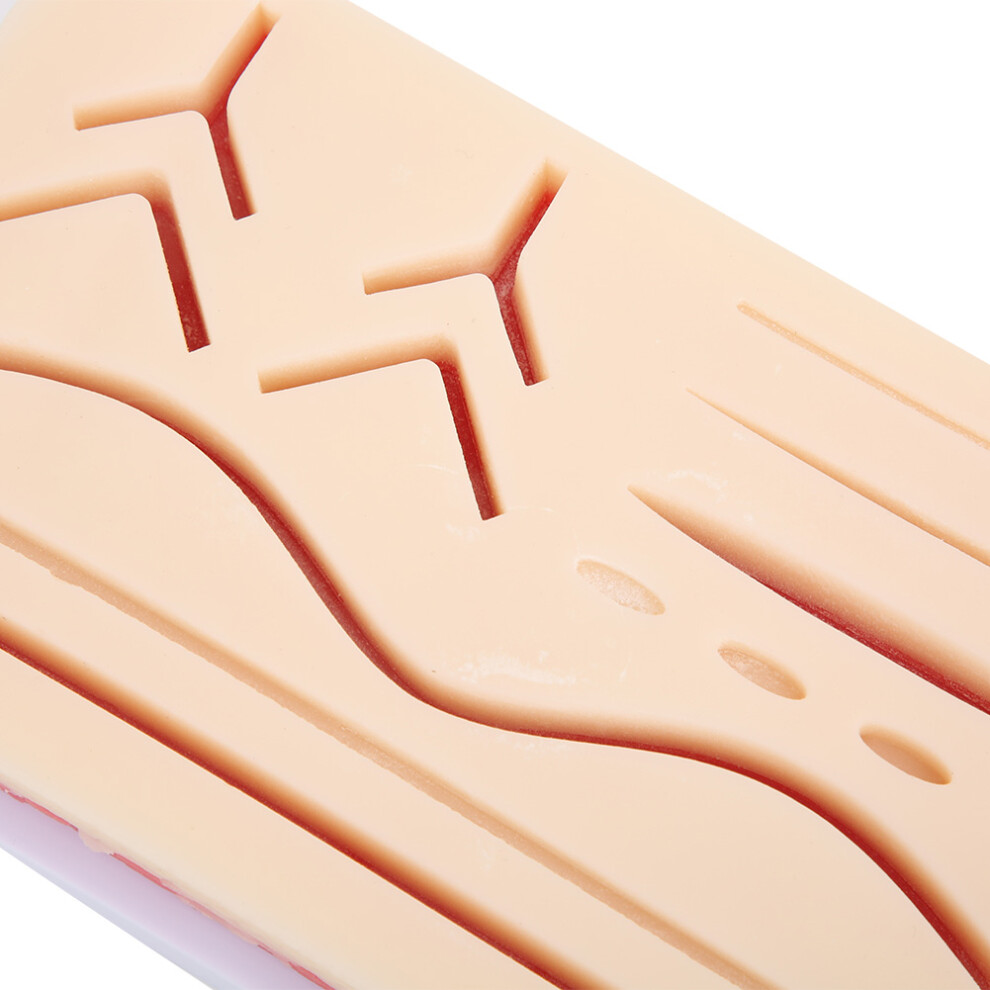 3D Surgical Suture Practice Silicone Wound Model 19.5X11.6cm 7901362533270