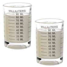 Baker's Delight, Accurate Easy Measurement Heavy Glass Shot Glasses, Convenient For Daily Use And Replacement (Pack Of Two)