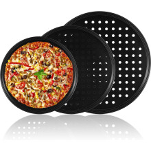 Pizza-Backblech-Set mit Lochmuster, Antihaftbeschichtung, Backzubehör für zu Hause, 9 Zoll, 11 Zoll, 12,5 Zoll, Crisper-Tablett aus