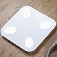 Multi-Functional Body Fat Scale, 180kg Capacity, 25mm Thin, Black/White