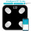 Multi-Functional Body Fat Scale, 180kg Capacity, 25mm Thin, Black/White 9