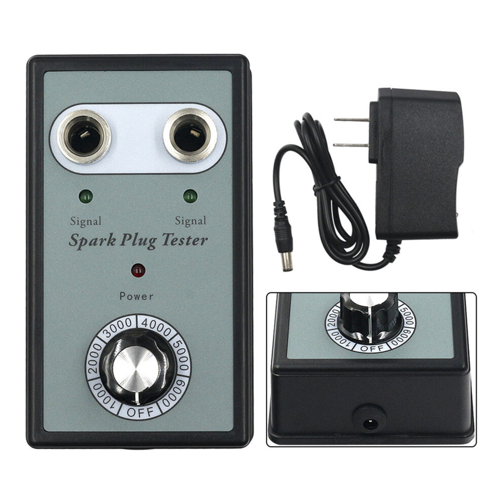 Car Dual Hole Spark Plug Tester For 12V Gasoline Vehicles, Fast Diagnostics 8221362535746
