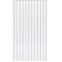 Eco-Smart Sipping, Reusable Glass Straws, No Metal Aftertaste, Plastic Free, For Mason Jars And More, 10 Pieces Set, Dishwasher Safe