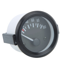 Motor Car Oil Pressure Gauge 0-100 Psi 52mm 12V Black White