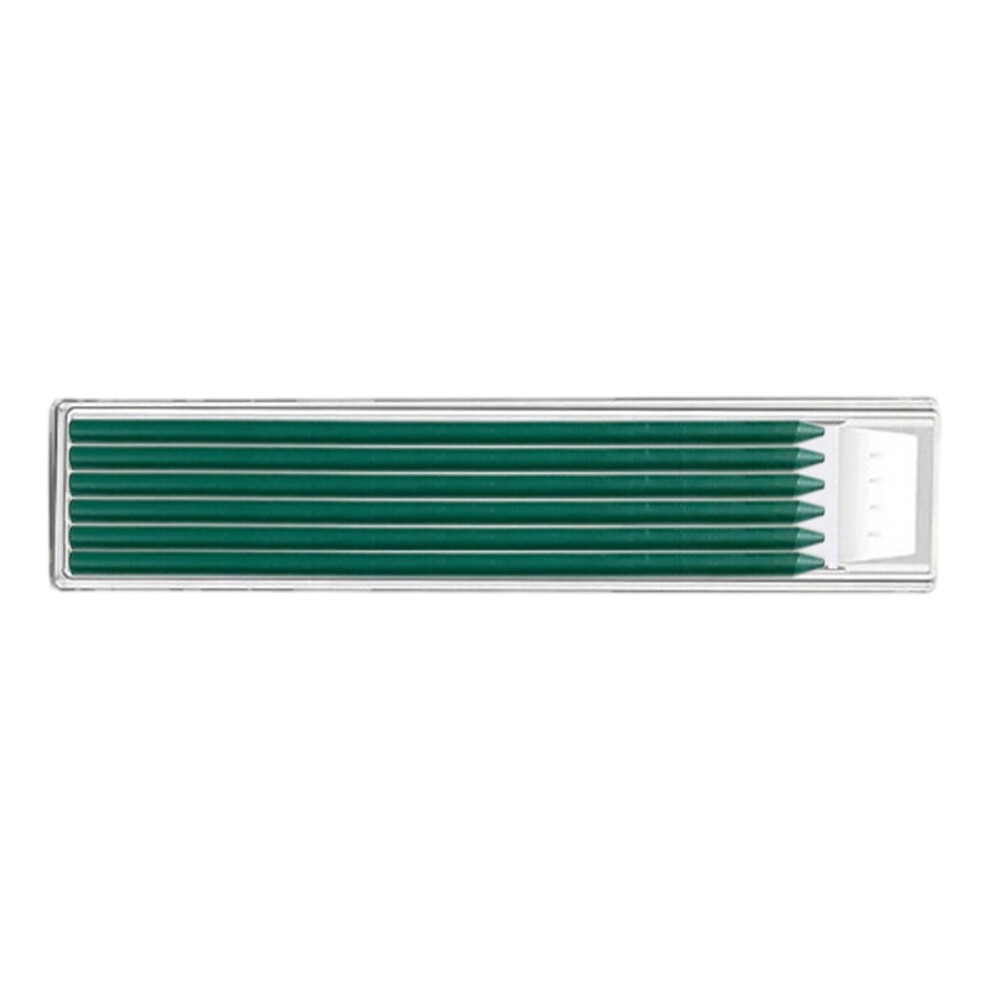 Green 6 Pieces 2.8Mm Pencil Refill For Mechanical Carpenter Work Projects Woodworking