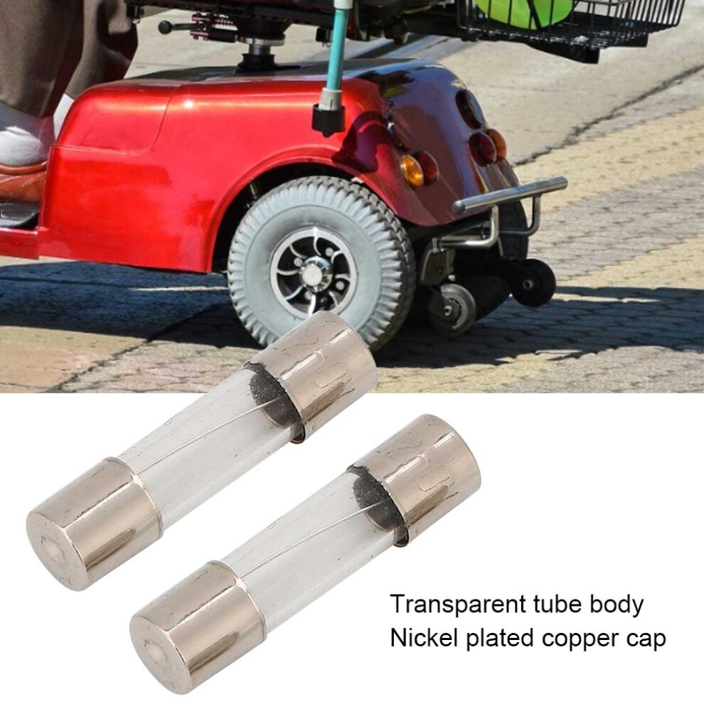2pcs 5x20mm 10A Mobility Scooter Fuse for Electric E Bike Accessories