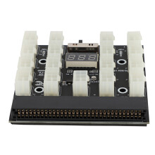 Server-Netzteil PCIe 17x 6-Pin 12V Mining-Board mit LED-Anzeige-Panel