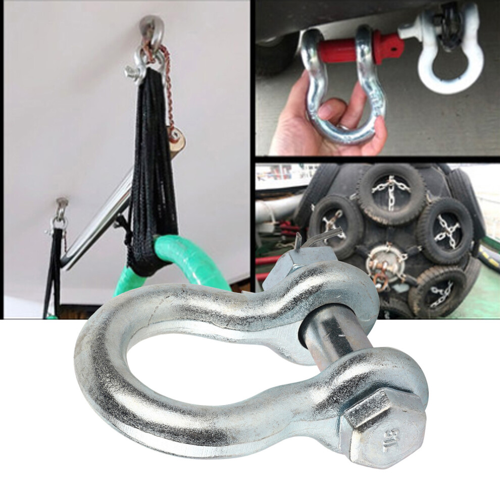 Heavy Duty Alloy Steel Bow Anchor Shackle 6.5T Lifting Load 4971362537533