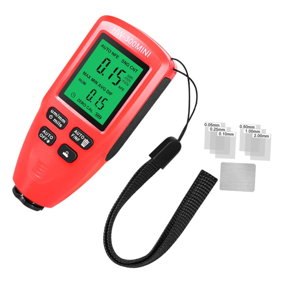 Automotive Coating Thickness Gauge Digital With Resolution Portable Paint Depth Tester For Car Paint Measurement And Non Destructive Coating Analysis 9339159310663