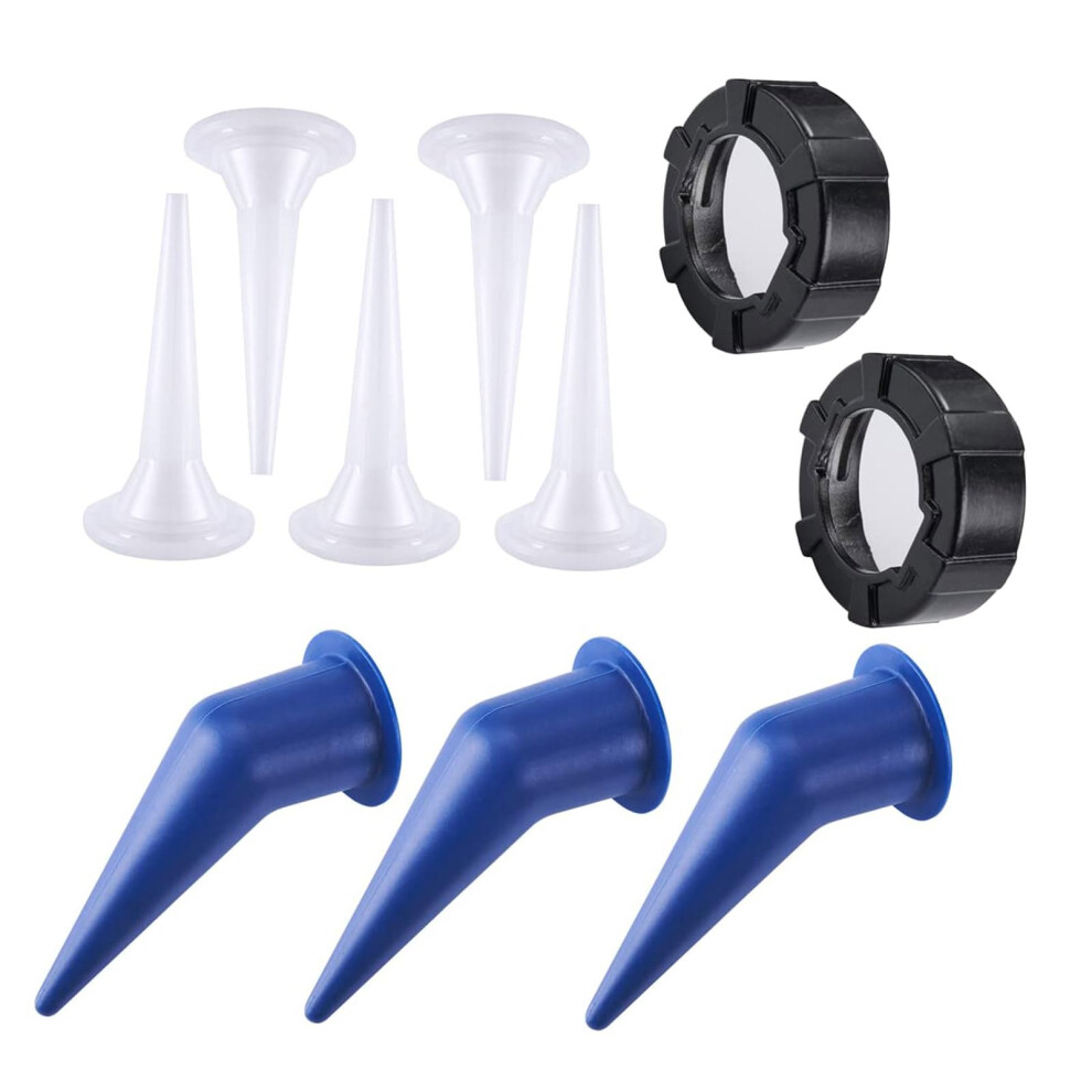 10 Piece Sausage Caulking Nozzles Set Pack Caps And Cones Tips Precision No Damage Work Cone Nozzle Set 9105992162956