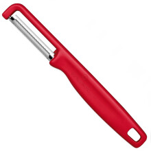 Pelador universal IOTA con hoja dentada, longitud 165 mm - rojo