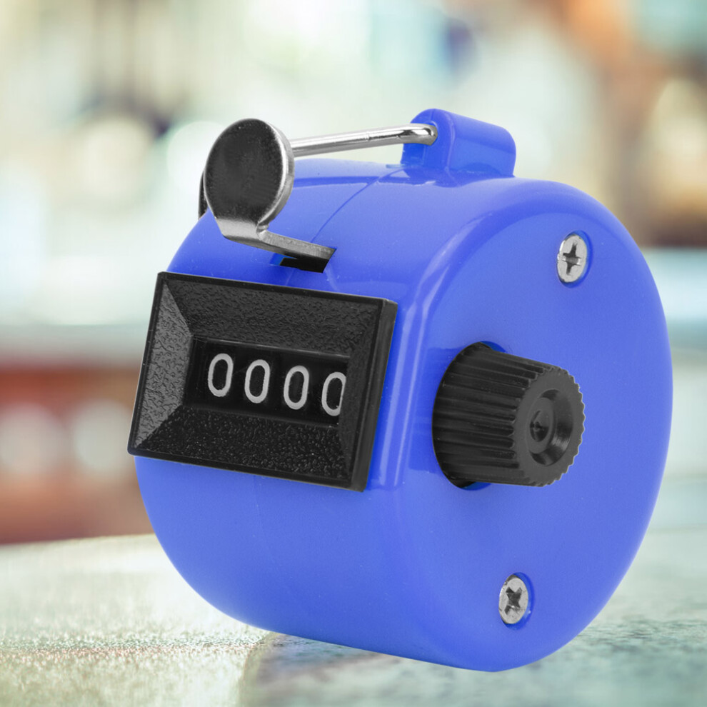 4-Digit Hand Tally Counter With Hook, 0-9999, Abs Plastic, 46X32mm 7891362539603
