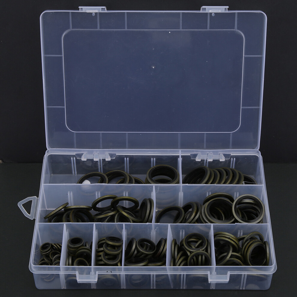 Oil Drain Screw Gasket Washer Set M6-M24 Bonded Sealing Ring Kit 180pcs-image-OPC-PN2RXP7-NEW