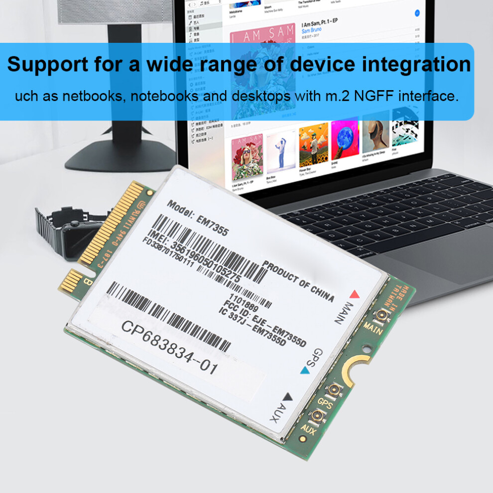 Em7355 4G Lte Module 100Mbps For At&T Verizon Sprint Devices 4961362539354