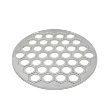 Moule à raviolis russes, moule à pelmeni pour une préparation efficace des raviolis, motif hexagonal à 37 trous, construction métallique