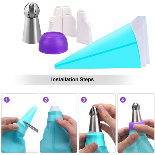 Καινοτόμο σετ ψησίματος DIY, γλάσο λουλουδιών, ακροφύσια σωληνώσεων, τεχνολογία 2