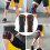 Elastischer oranges Knieschoner-Stützverband für Sport, M/L/XL 10