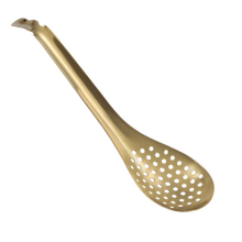 Lochlöffel, ein unverzichtbares Küchenutensil, ergonomischer Griff für Komfort und Präzision in der Molekularküche, vielseitig einsetzbar