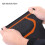 Elastischer oranges Knieschoner-Stützverband für Sport, M/L/XL 4