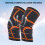 Elastischer oranges Knieschoner-Stützverband für Sport, M/L/XL 7