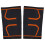 Elastischer oranges Knieschoner-Stützverband für Sport, M/L/XL 9