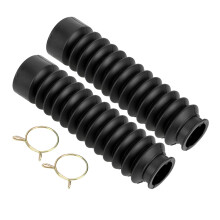 2Pcs Motorcycle Accessories Front Fork Shock Absorber Dust Cover Rubber Gaiters Gators Boots Dustproof Sleeve Protector Damping(1 Pairs)