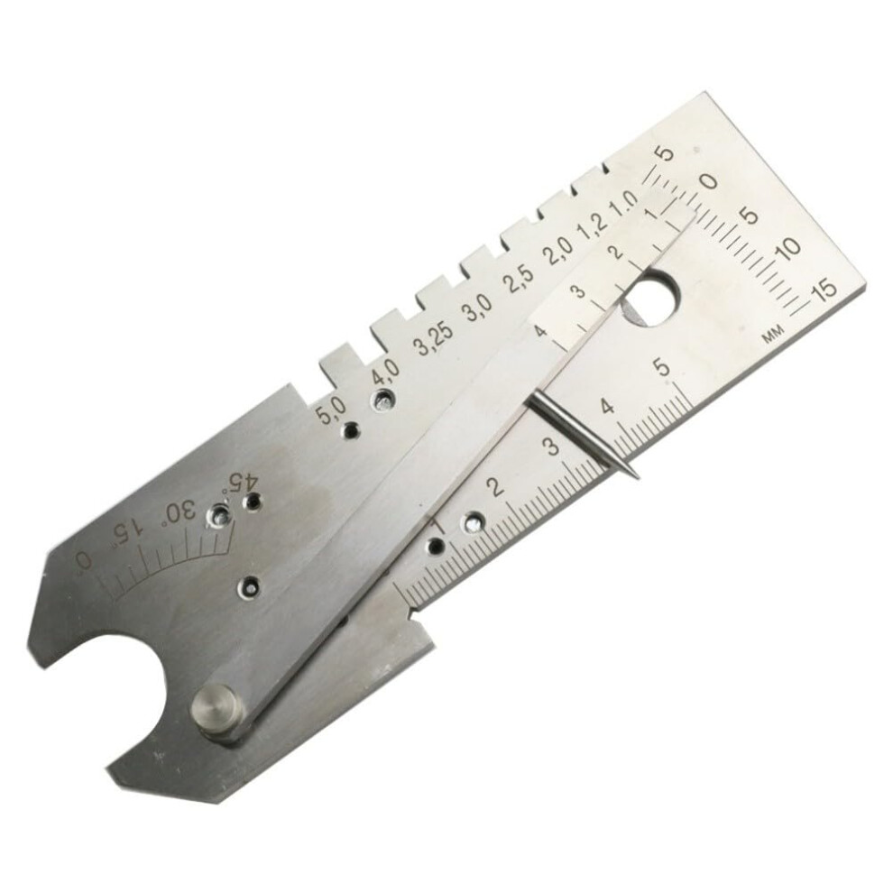 Welding Inspection Gauge Stainless Steel Pipe Welding Measurement Tool For Undercut Depth, Bevel Angle, Gap Width Measuring And Thickness Inspection 9323874045672