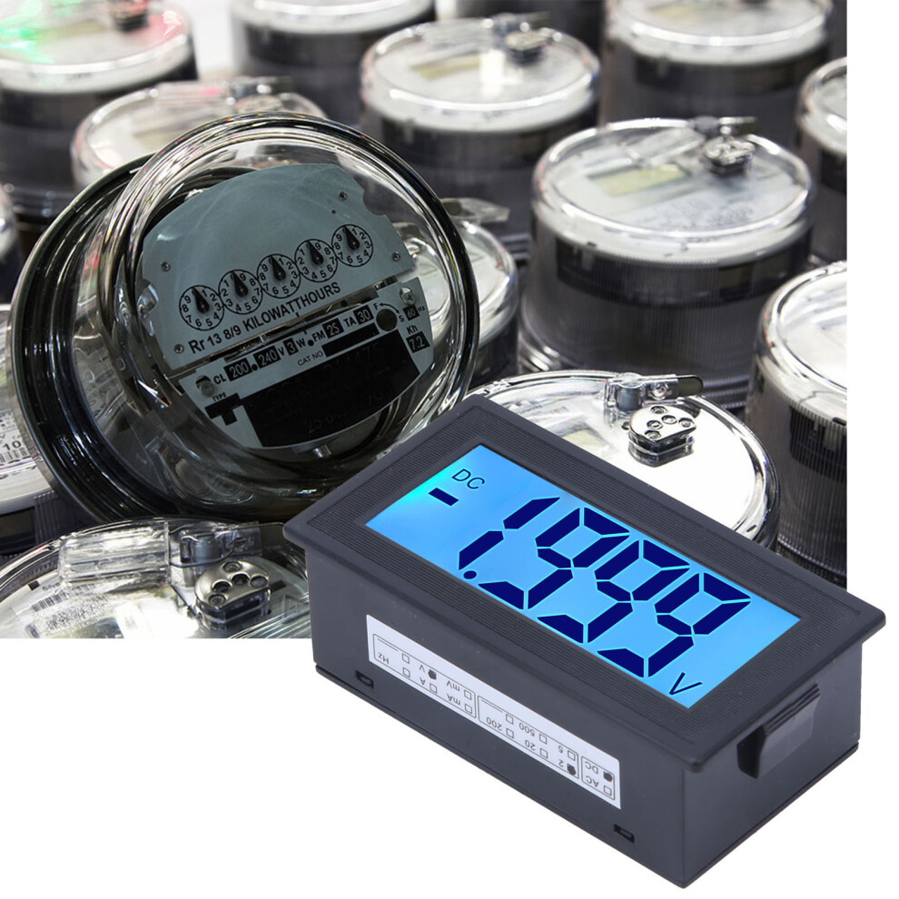 Yb5135db Dc Digital Voltmeter Lcd 0-2000V With Blue Backlight 9381362542768