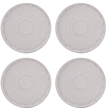 Ultra-Absorbent Stone Coasters, Farmhouse Charm Boho Decorative Tray For Sustainable Eco-Friendly Lifestyle, Mandala Design Coasters For Quick Drying,